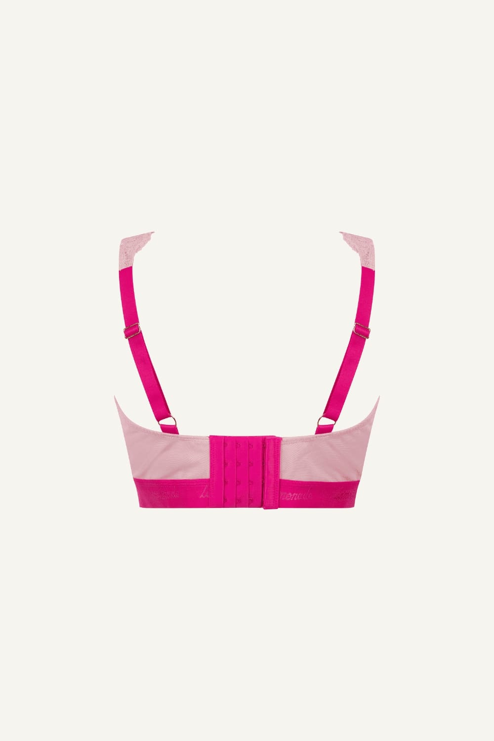Brassière Signature en dentelle à bonnets généreux - Rose bicolore