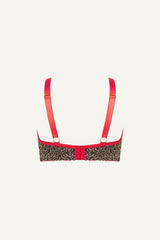 Brassière Signature en dentelle à bonnets généreux - Léopard