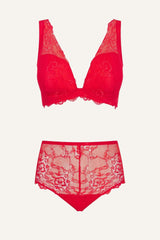 All Wonder, All You Push Up Bra & Short Set - Red