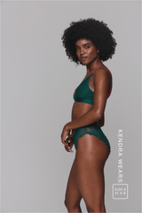 Signature Lace Synergy Bralette - Forest Green