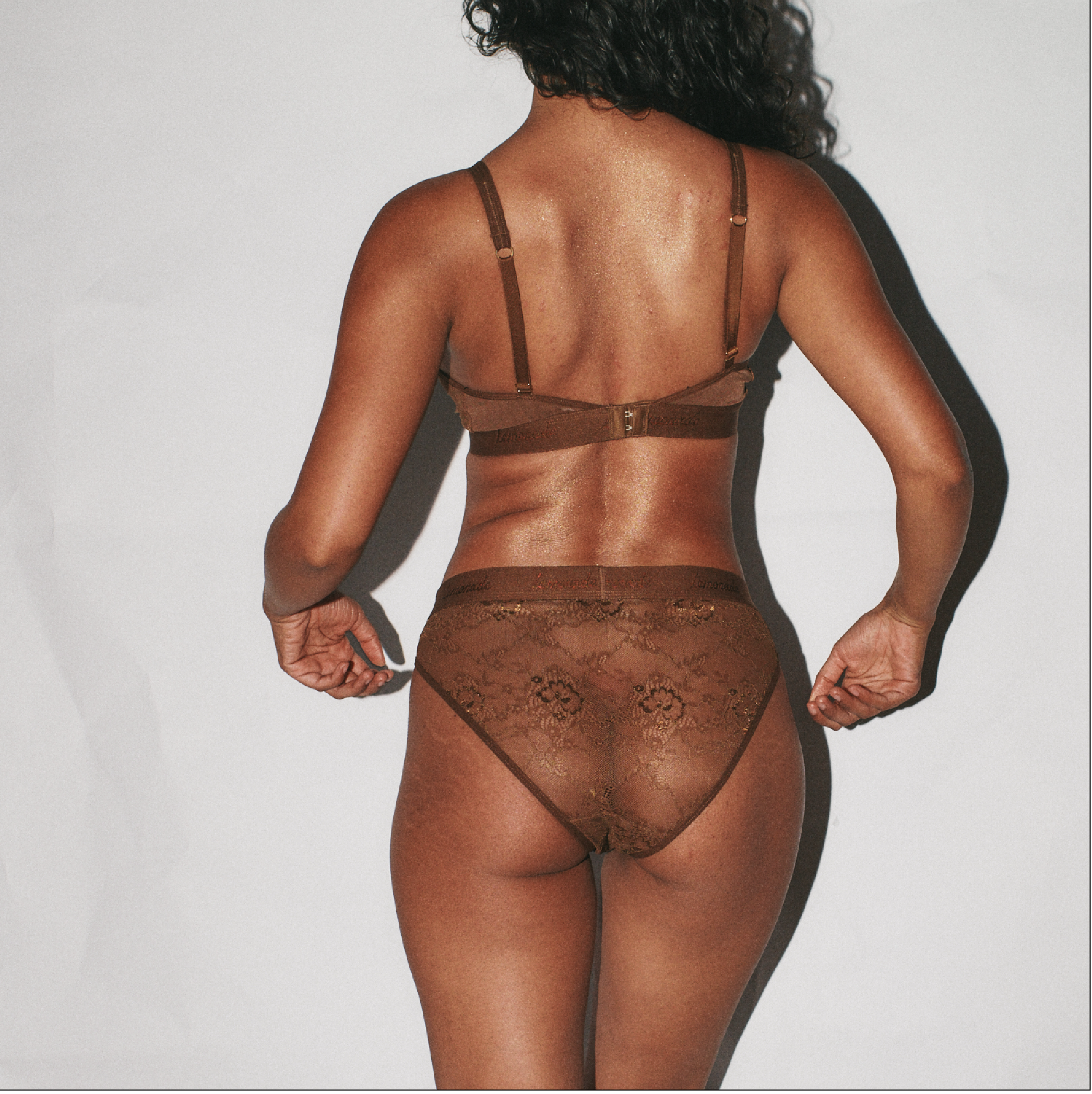 Nude Lace Brief - Toffee