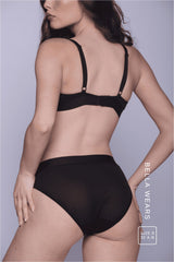 So Soft Mesh Bralette & Brief Set - Black