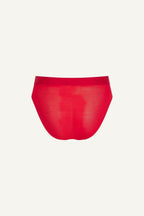 A ghost image of the back of the So Soft Mesh Brief - Red