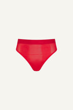 A ghost image of the front of the So Soft Mesh Brief - Red