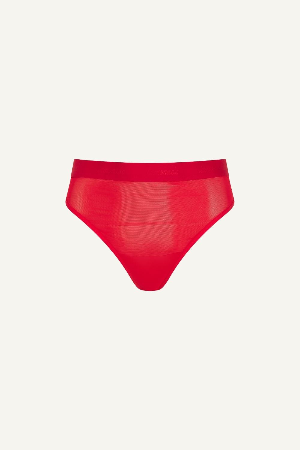 A ghost image of the front of the So Soft Mesh Brief - Red