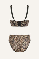 So Soft Mesh Fuller Cup & High Waisted Brief Set - Leopard