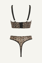 So Soft Mesh Fuller Cup & Thong Set - Leopard