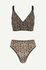 So Soft Mesh Fuller Cup & Thong Set - Leopard