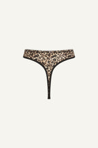 A ghost image of the So Soft Mesh Thong - Leopard