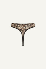 So Soft Mesh Thong - Leopard