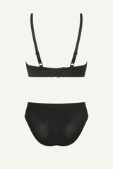 So Soft Mesh Bralette & Brief Set - Black