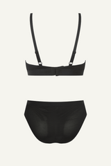 So Soft Mesh Bralette & Brief Set - Black