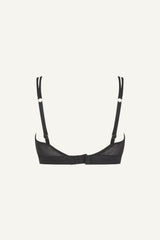 So Soft Mesh Bralette - Striped Black