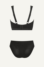 Black Mesh Bralette & Brief Set
