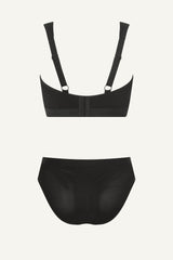 So Soft Mesh Fuller Cup Bralette & Brief Set - Black