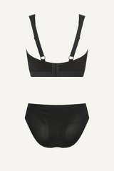 So Soft Mesh Fuller Cup Bralette & Brief Set - Black