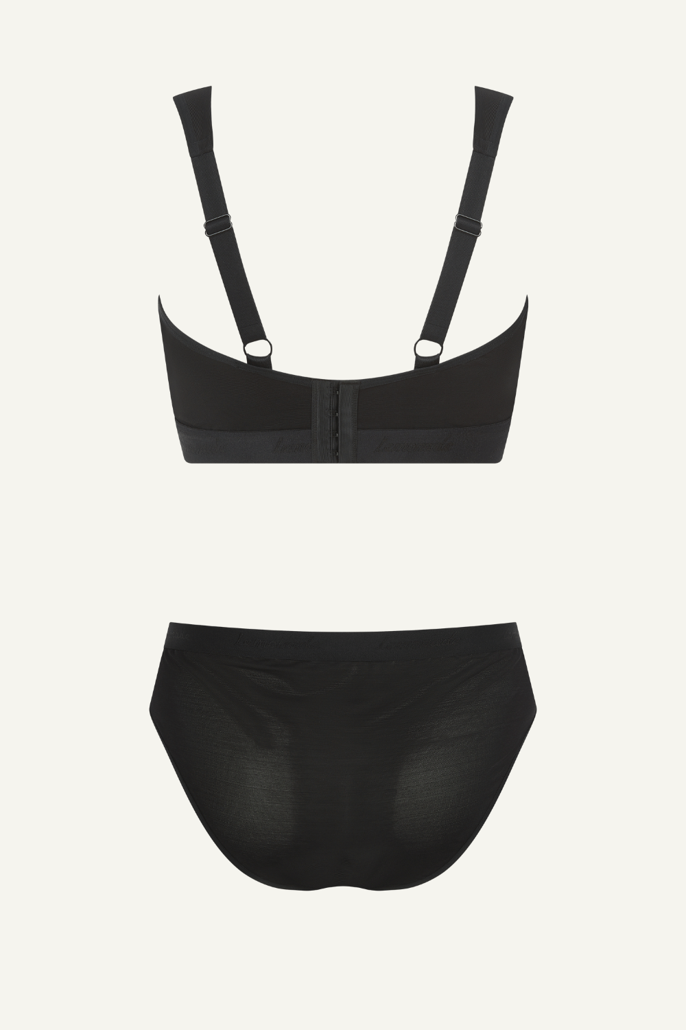 So Soft Mesh Bralette & Brief Set - Black