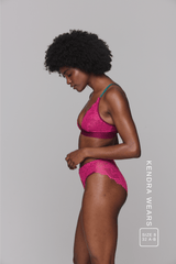 Signature Lace Synergy Bralette & Brief Set - Wine