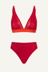 Ensemble bralette et string en dentelle Signature - Synergie baies de goji et orange