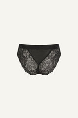 Synergy Lace and Mesh Brief - Black