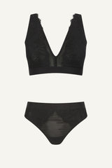 Synergy Lace and Mesh Fuller Cup & Brief Set - Black