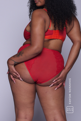Signature Lace High Waisted Brief - Goji Berry & Orange Synergy
