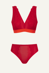 Ensemble brassière et culotte taille haute Signature Lace - Synergie baies de goji et orange