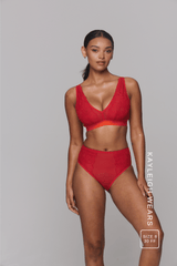 Signature Lace High Waisted Brief - Goji Berry & Orange Synergy