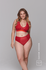 Signature Lace High Waisted Brief - Goji Berry & Orange Synergy