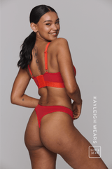 Signature Lace Thong - Goji Berry Red Synergy
