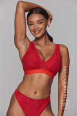 Signature Lace Fuller Cup Bralette & Thong Set - Goji Berry & Orange Synergy