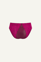 Signature Lace Synergy High Waisted Brief - Wine