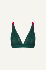 Signature Lace Synergy Bralette - Forest Green