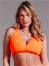 Signature Lace Fuller Cup Bralette - Neon Orange