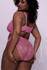Signature Lace Fuller Cup Bralette & Brief - Pastel Pink
