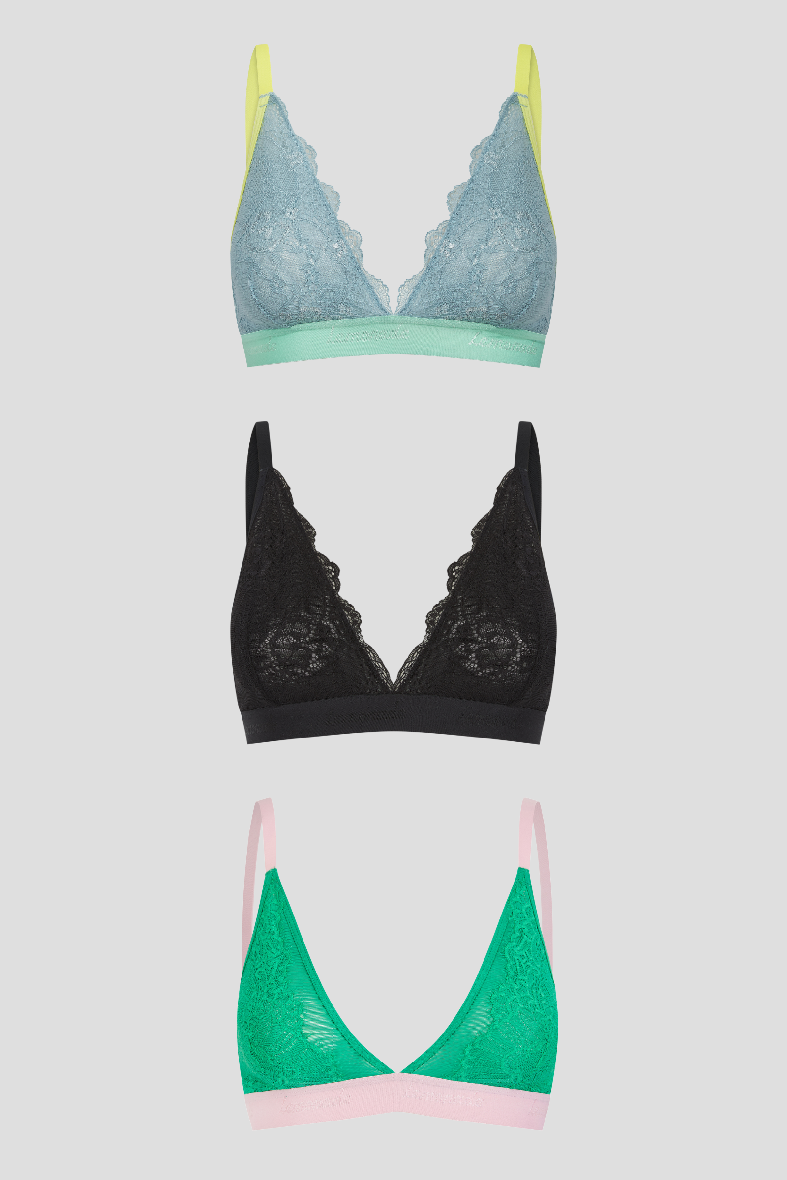 Lace Bralette - 3 Pack