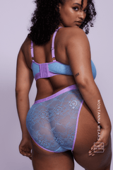 Signature Lace Fuller Cup Bralette & Brief - Pastel Blue
