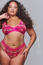 Pink Snake Print Bralette