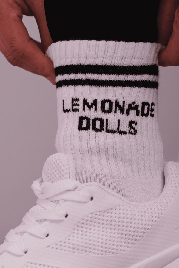 Chaussettes Limonade Crew - Blanc