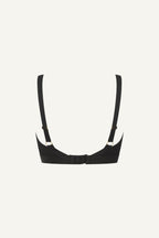 a ghost image of the back of the The One Signature Lace Black Bra
