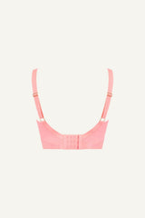 The One Signature Lace High Support Bra  - Coral