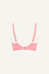 The One Signature Lace High Support Bra  - Coral