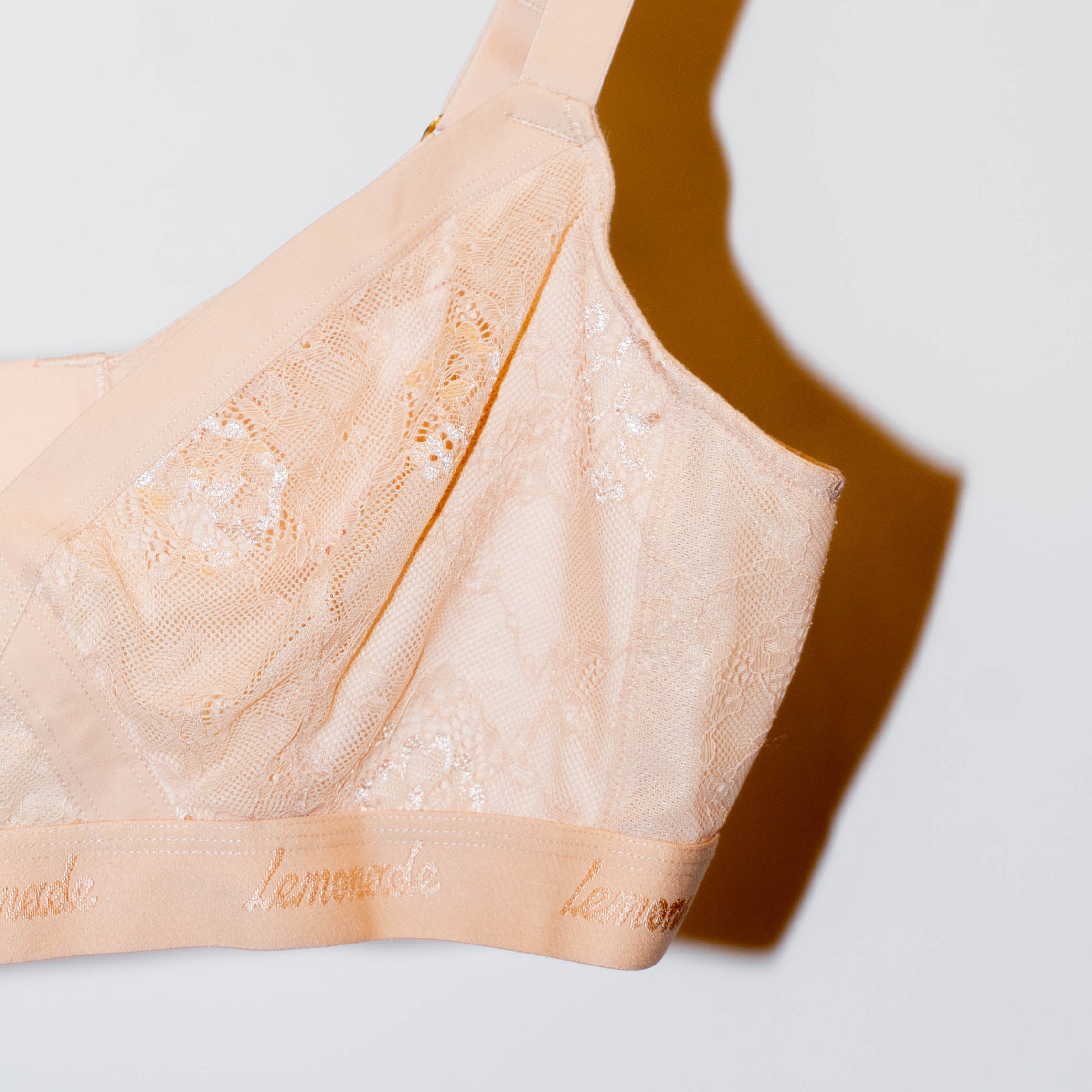 Nude Lace Bralette - Almond