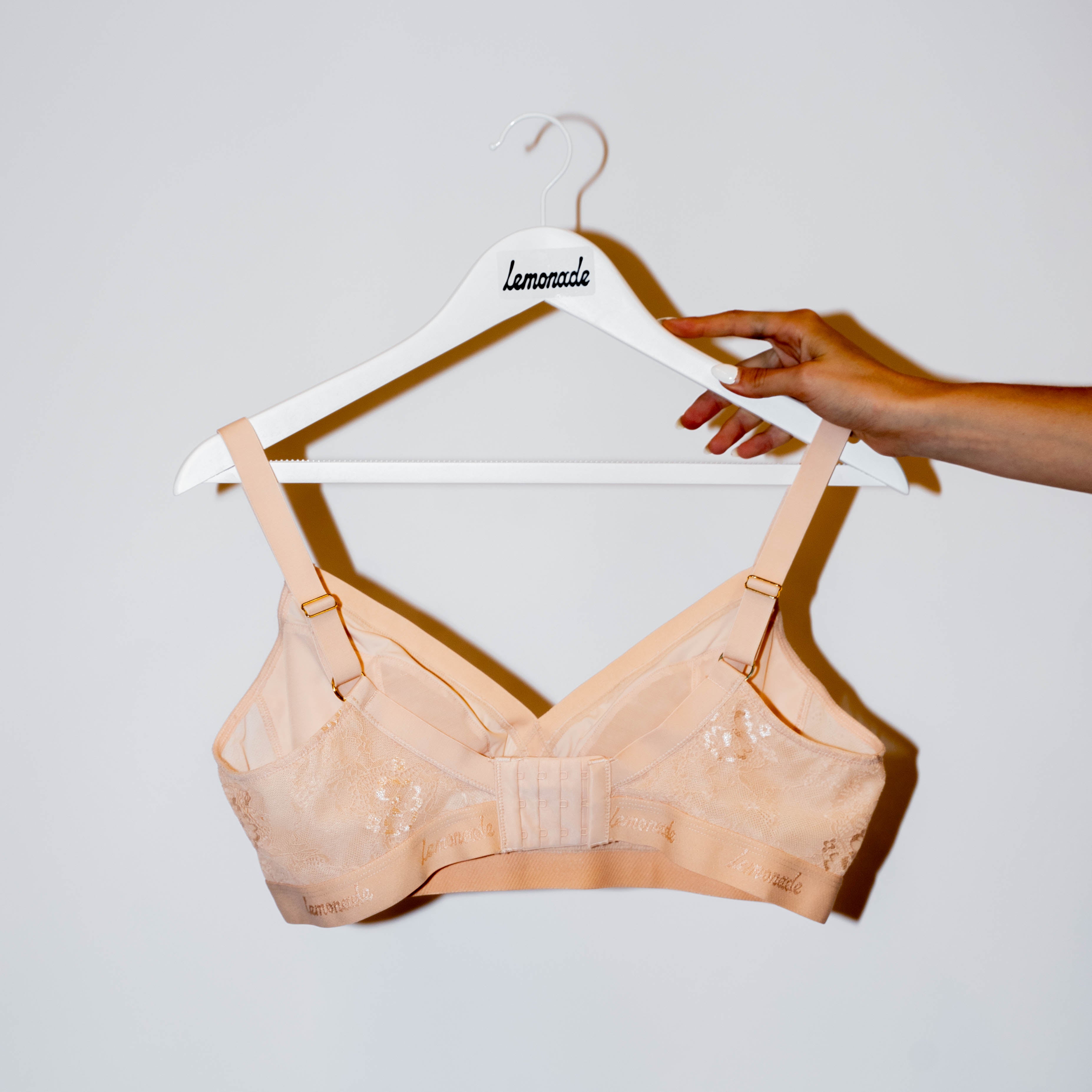 Nude Lace Bralette - Almond