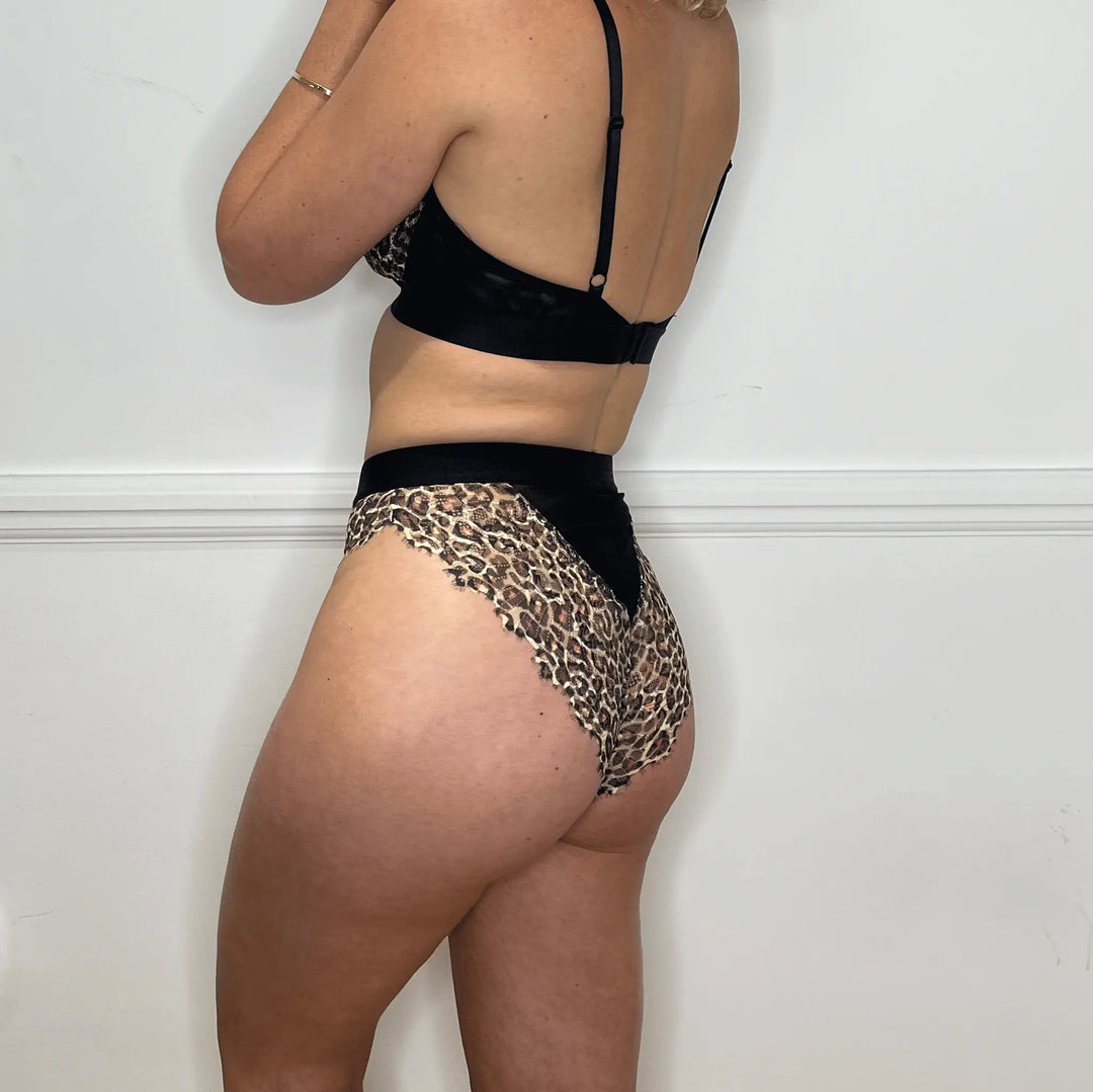 Back view of High waisted brief