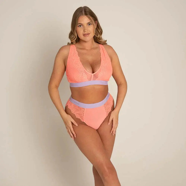 Coral Synergy Fuller Cup Bra Set