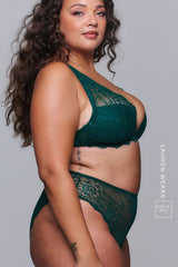 All Wonder All Bra Push Up & Short Set - Dark Green