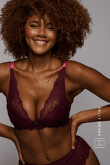 All Wonder, Push Up Bra & Brazilian - Wine - Lemonade Dolls