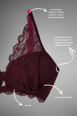 All Wonder, Push Up Bra & Brazilian - Wine - Lemonade Dolls