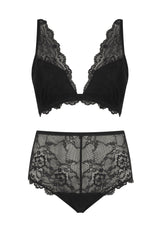 All Wonder, Push Up Bra & Short Set - Black - Lemonade Dolls